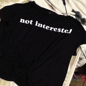 Crop top not interested